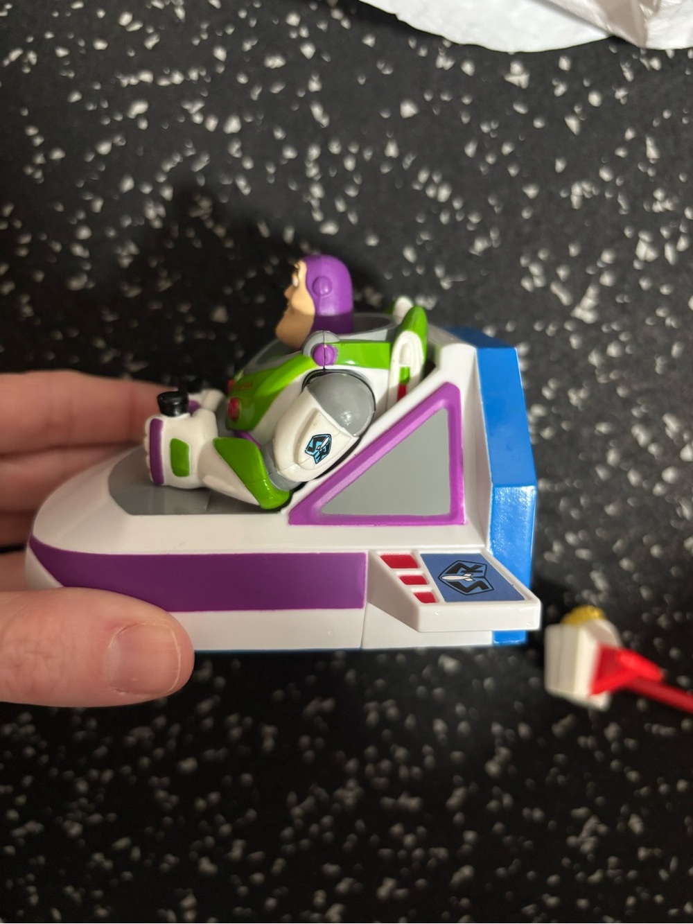 Buzz Lightyear Disney Parks Pullback Toy Car Ship Toy Story Figure Pixar - Picture 2 of 5